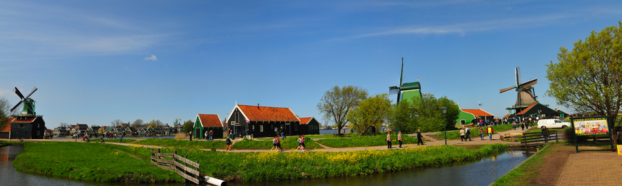 Windmill town of Zaanse Schans - Netherlands