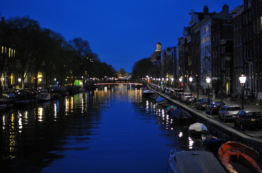Dikes and canals of Amsterdam - one of the 7 wonders of modern world