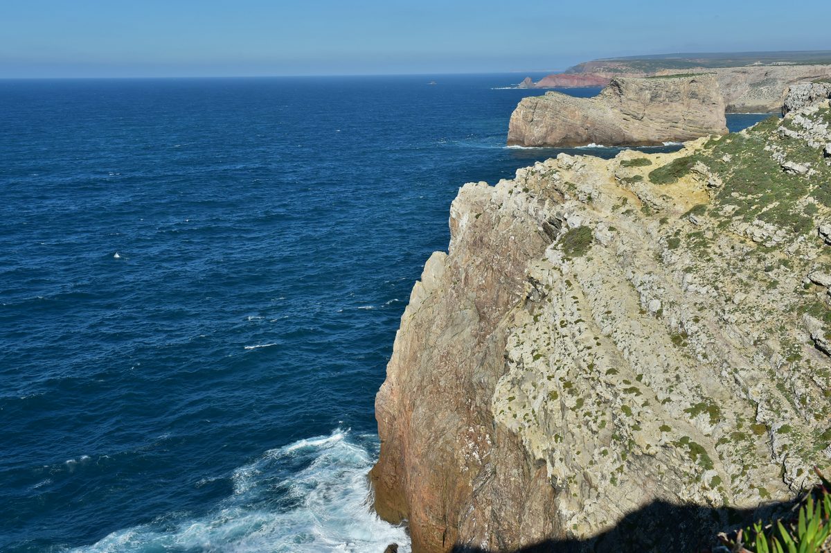 The rugged cliffs of Sagres